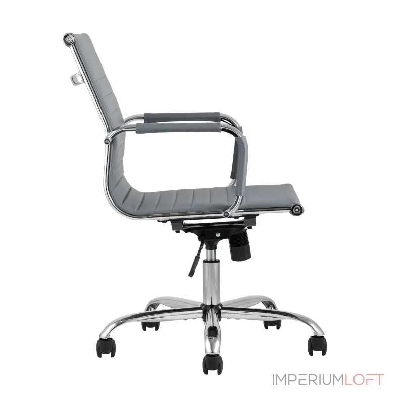 TopChairs City S офисное серое, обивка экокожа, механизм качания и регулировки по высоте от ImperiumLoft TopChairs City S офисное серое, обивка экокожа, механизм качания и регулировки по высоте от ImperiumLoft