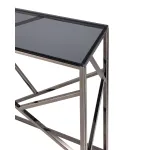 АРТ ДЕКО 115*30 темный хром стекло smoke нержавеющая сталь от ImperiumLoft