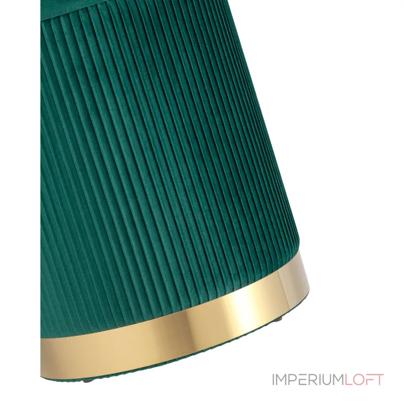 Шарлотта с ящиком велюр зеленый с металлическим основанием в золотом цвете от ImperiumLoft Шарлотта с ящиком велюр зеленый с металлическим основанием в золотом цвете от ImperiumLoft