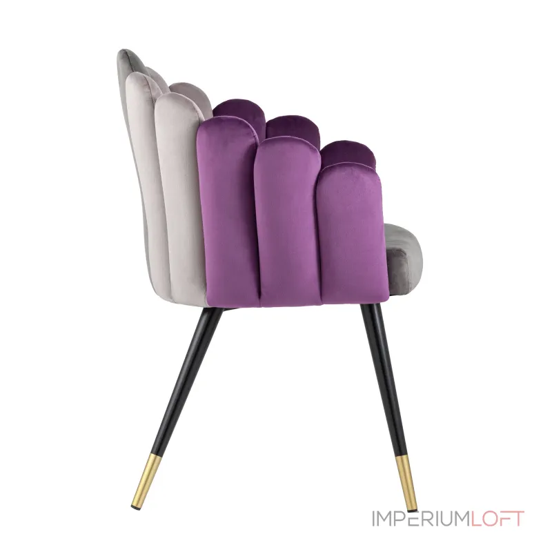 Камелия серый мягкое обивка велюр от ImperiumLoft