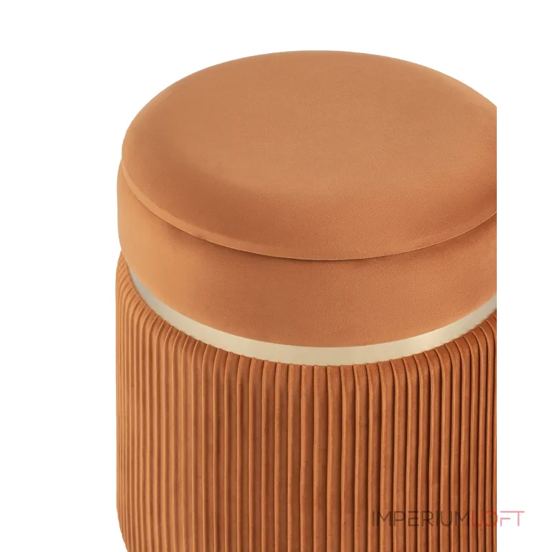 Миранда с ящиком велюр оранжевый от ImperiumLoft