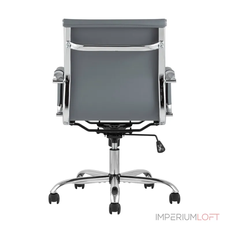 TopChairs City S офисное серое, обивка экокожа, механизм качания и регулировки по высоте от ImperiumLoft TopChairs City S офисное серое, обивка экокожа, механизм качания и регулировки по высоте от ImperiumLoft
