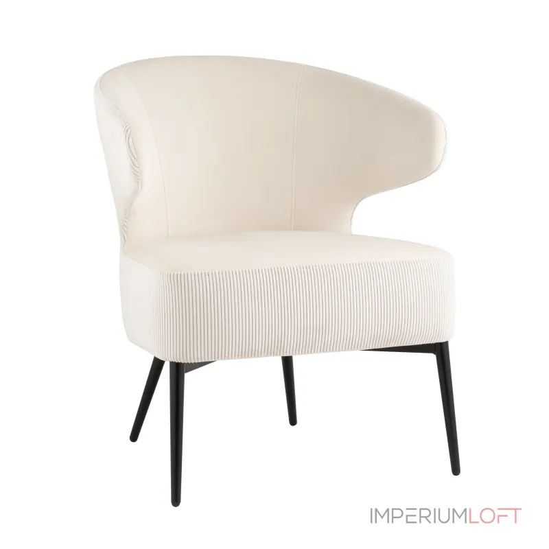 Royal Stripes велюр молочный от ImperiumLoft