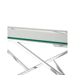 АРТ ДЕКО 115*30 серебро, каркас нержавеющая сталь от ImperiumLoft