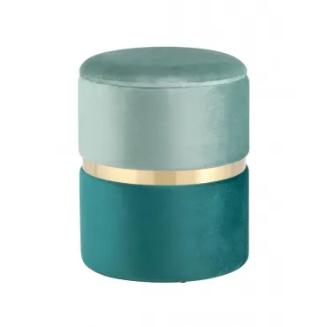 Пуф Кэрри с ящиком велюр бирюзовый Пуф Кэрри с ящиком велюр бирюзовый