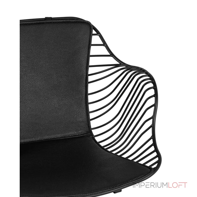 Thomas черное из металла с обивкой из экокожи черного цвета от ImperiumLoft Thomas черное из металла с обивкой из экокожи черного цвета от ImperiumLoft