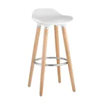 Модерн БЕЛЫЙ, сиденье из ABS, деревянный каркас, хромированная подставка от ImperiumLoft