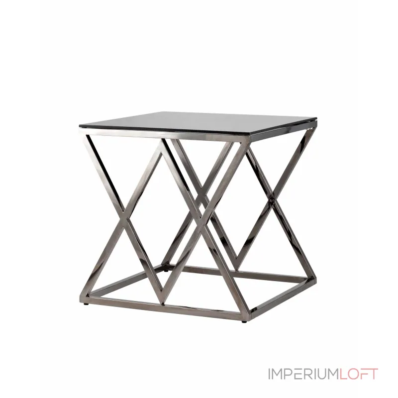 ИНСИГНИЯ 55*55 нержавеющая сталь темный хром стекло smoke от ImperiumLoft ИНСИГНИЯ 55*55 нержавеющая сталь темный хром стекло smoke от ImperiumLoft