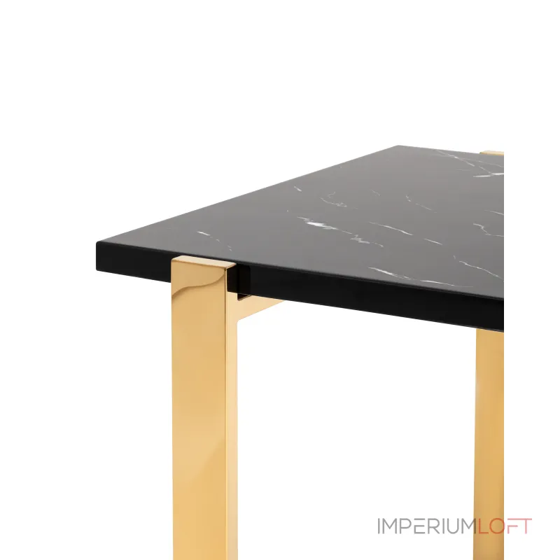 Тоби 61*61 черный мрамор сталь золото от ImperiumLoft Тоби 61*61 черный мрамор сталь золото от ImperiumLoft