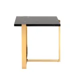 Тоби 61*61 черный мрамор сталь золото от ImperiumLoft