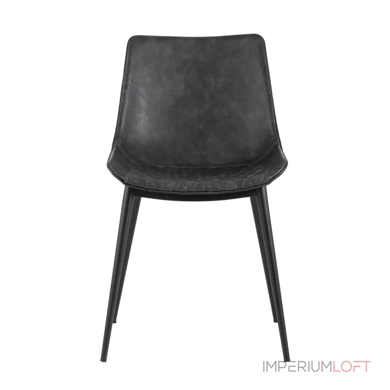 кухонный Texas мягкая обивка из экокожи, цвет серый, ножки черные от ImperiumLoft