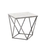 Авалон 61*61 серый мрамор сталь темный хром от ImperiumLoft