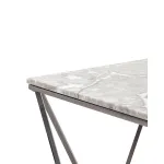 Авалон 61*61 серый мрамор сталь темный хром от ImperiumLoft