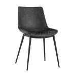 кухонный Texas мягкая обивка из экокожи, цвет серый, ножки черные от ImperiumLoft