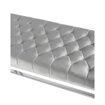 БРУКЛИН сталь серебро, нержавеющая сталь, обивка сиденья серый велюр от ImperiumLoft