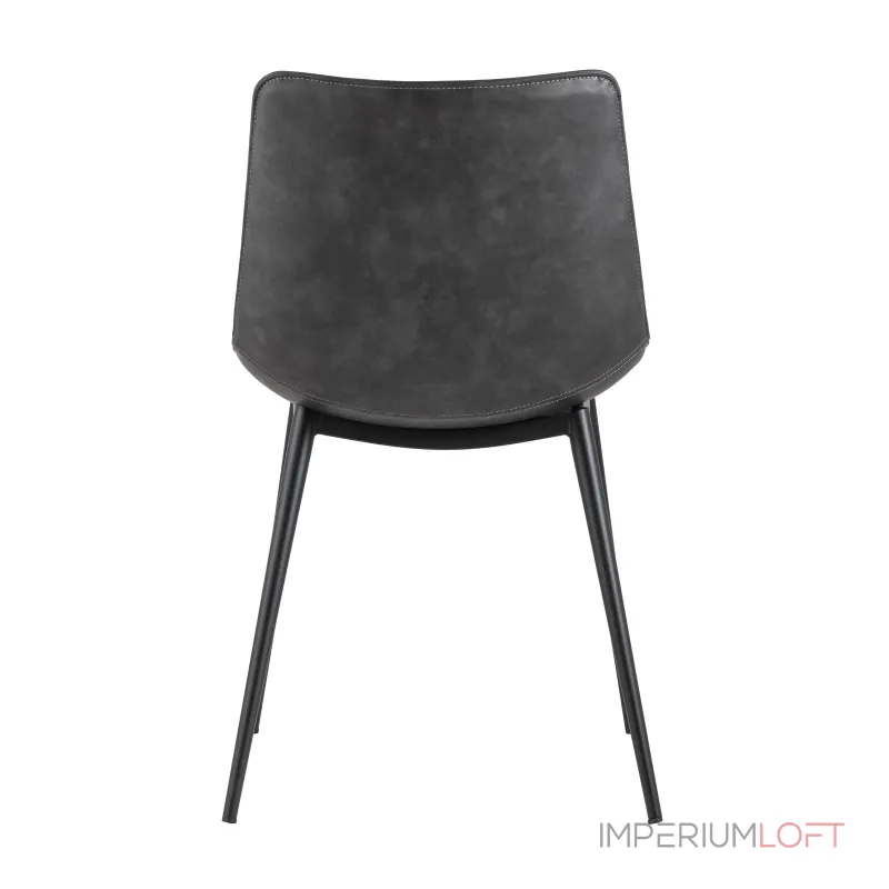 кухонный Texas мягкая обивка из экокожи, цвет серый, ножки черные от ImperiumLoft