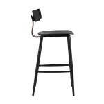 полубарный ANT пластиковый черный вставки экокожа от ImperiumLoft