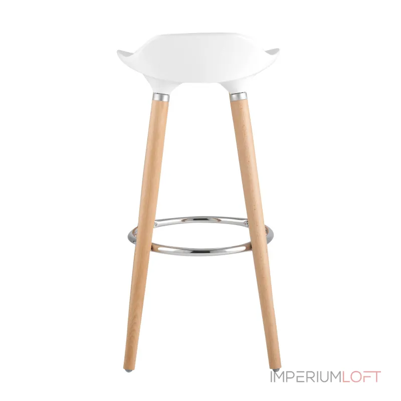 Модерн БЕЛЫЙ, сиденье из ABS, деревянный каркас, хромированная подставка от ImperiumLoft Модерн БЕЛЫЙ, сиденье из ABS, деревянный каркас, хромированная подставка от ImperiumLoft