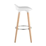 Модерн БЕЛЫЙ, сиденье из ABS, деревянный каркас, хромированная подставка от ImperiumLoft