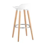 Модерн БЕЛЫЙ, сиденье из ABS, деревянный каркас, хромированная подставка от ImperiumLoft