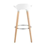 Модерн БЕЛЫЙ, сиденье из ABS, деревянный каркас, хромированная подставка от ImperiumLoft