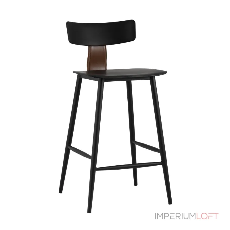 полубарный ANT пластиковый черный вставки экокожа от ImperiumLoft