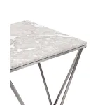 Авалон 61*61 серый мрамор сталь темный хром от ImperiumLoft