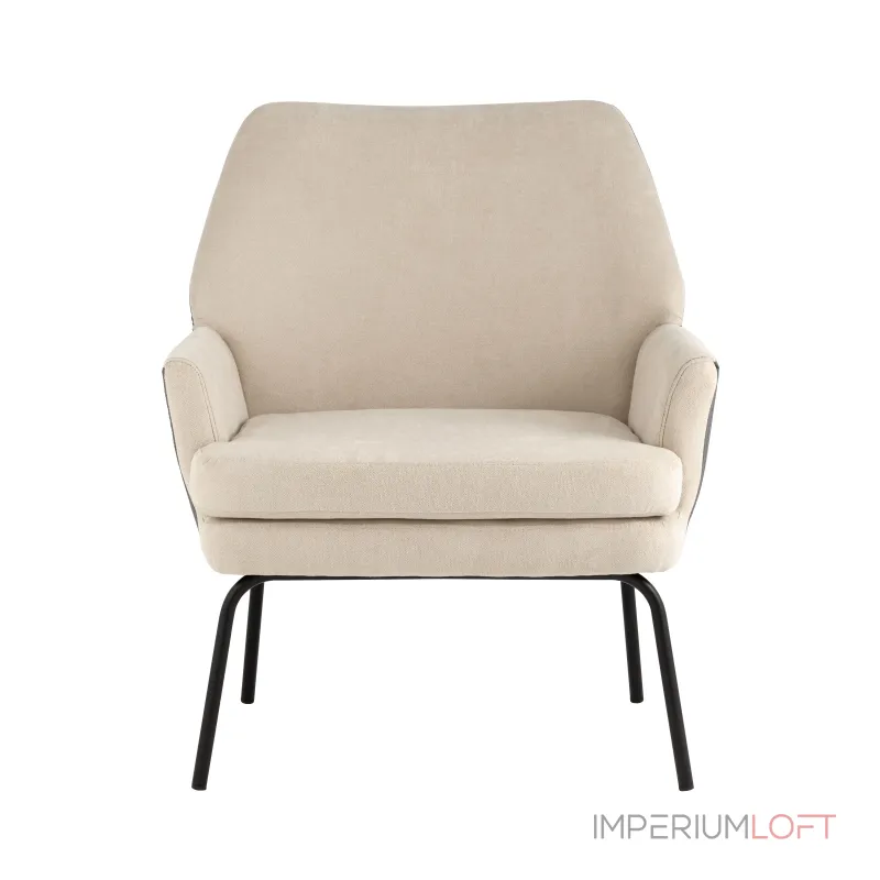 Харви бежевый с серой экокожей от ImperiumLoft