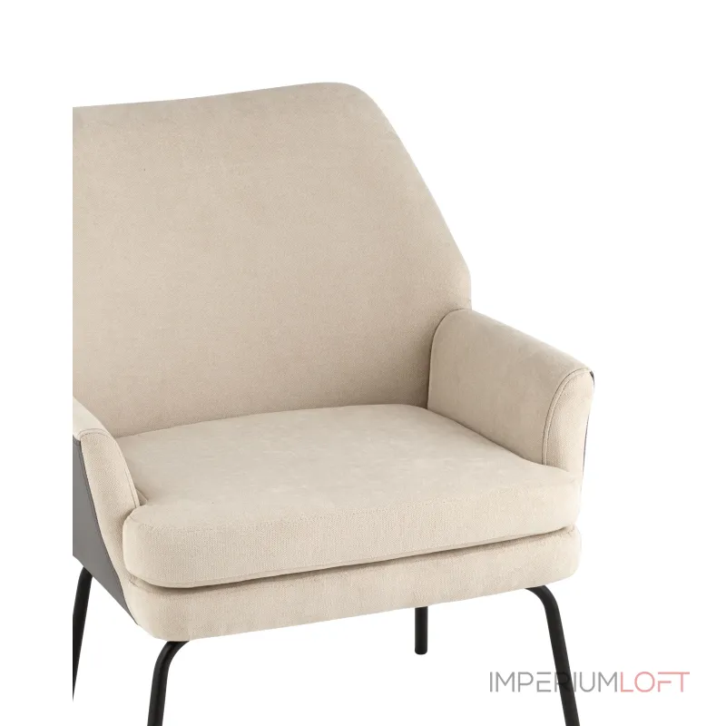 Харви бежевый с серой экокожей от ImperiumLoft