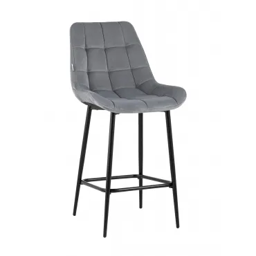 Стул полубарный Флекс велюр серый Стул полубарный Флекс велюр серый