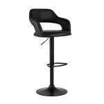 Рич черный регулируемый обивка экокожа ножка металл черный от ImperiumLoft