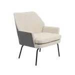 Харви бежевый с серой экокожей от ImperiumLoft