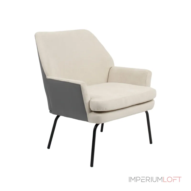 Харви бежевый с серой экокожей от ImperiumLoft