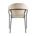 Алексис велюр капучино ножки металл черные от ImperiumLoft