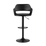 Рич черный регулируемый обивка экокожа ножка металл черный от ImperiumLoft