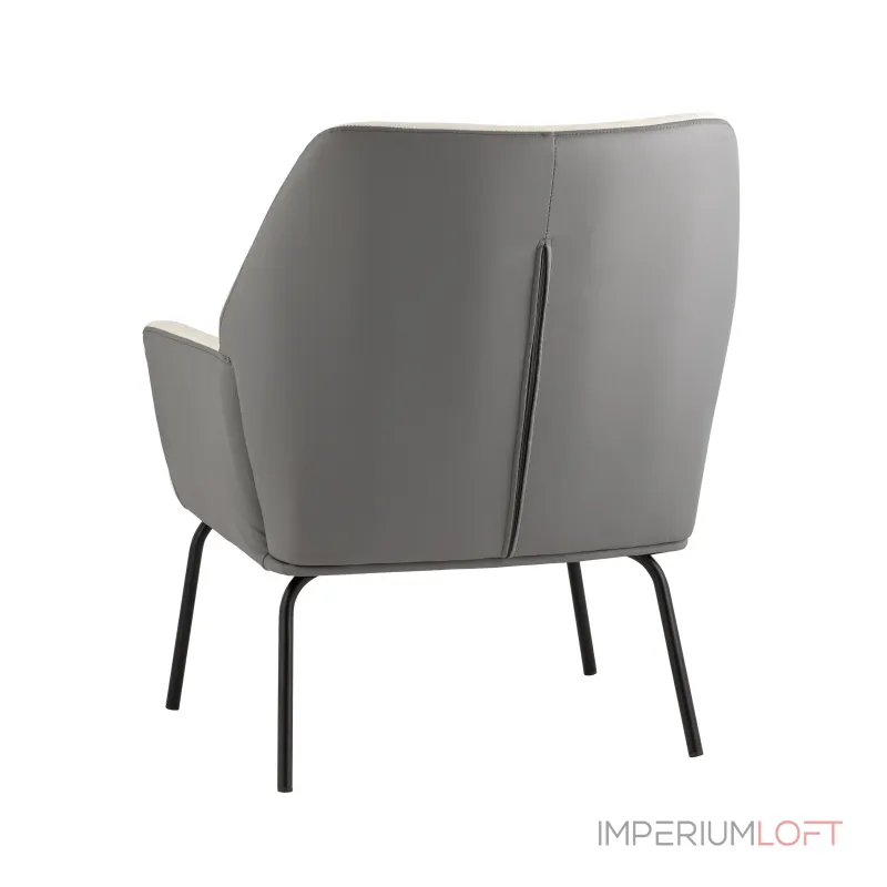 Харви бежевый с серой экокожей от ImperiumLoft