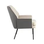 Харви бежевый с серой экокожей от ImperiumLoft