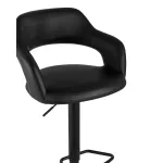 Рич черный регулируемый обивка экокожа ножка металл черный от ImperiumLoft