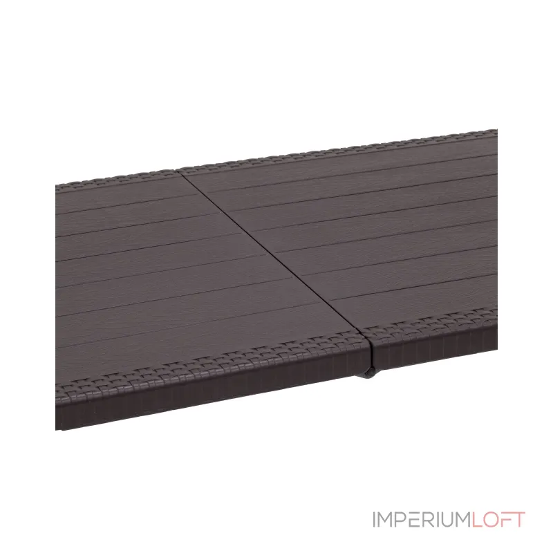 Кейт 180 коричневый, стальной каркас, полиэтилен высокой плотности HDPE от ImperiumLoft