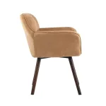 Брайан мягкое бежевое обивка из замши от ImperiumLoft