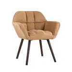 Брайан мягкое бежевое обивка из замши от ImperiumLoft