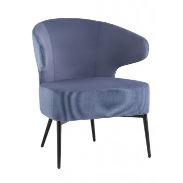Кресло лаунж Royal Stripes велюр синий Кресло лаунж Royal Stripes велюр синий