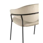 Алексис велюр капучино ножки металл черные от ImperiumLoft