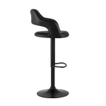 Рич черный регулируемый обивка экокожа ножка металл черный от ImperiumLoft