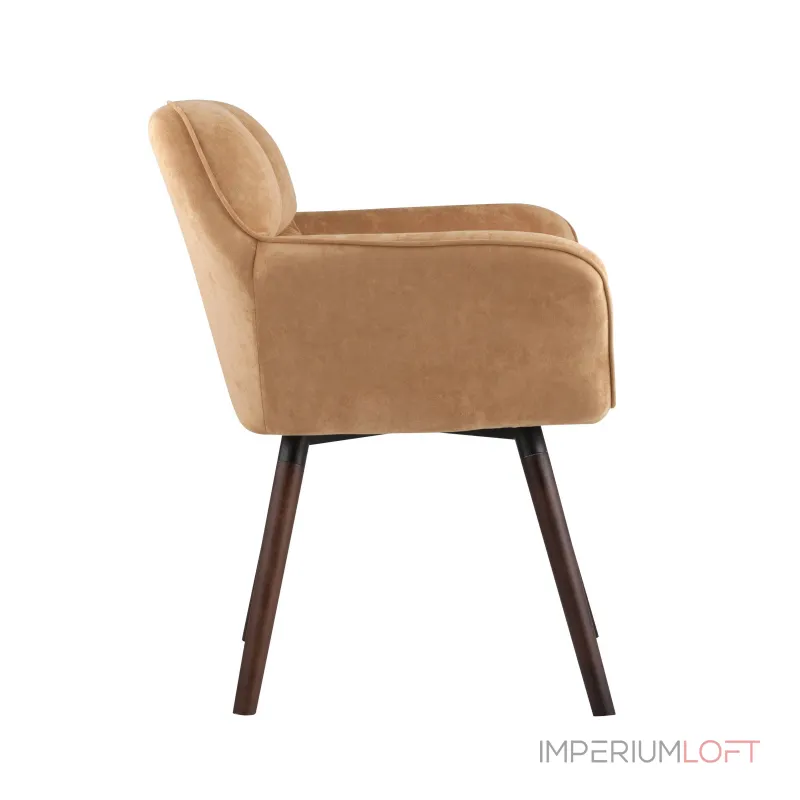 Брайан мягкое бежевое обивка из замши от ImperiumLoft