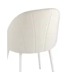 Логан велюр молочный белые ножки от ImperiumLoft