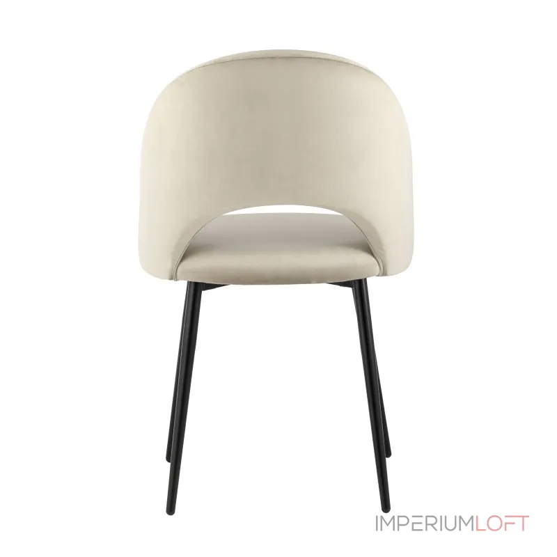 Меган велюр бежевый ножки металл черные от ImperiumLoft Меган велюр бежевый ножки металл черные от ImperiumLoft