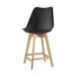 FRANKFURT черный сиденье экокожа ножки из массива бука от ImperiumLoft (1020 мм)