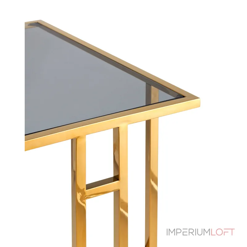 Бостон 50*32 каркас из нержавеющей стали золото стекло smoke от ImperiumLoft Бостон 50*32 каркас из нержавеющей стали золото стекло smoke от ImperiumLoft