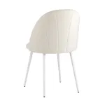 Логан велюр молочный белые ножки от ImperiumLoft